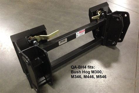 skid steer type quick hitch for bush hog loader|bush hog m446 loader.